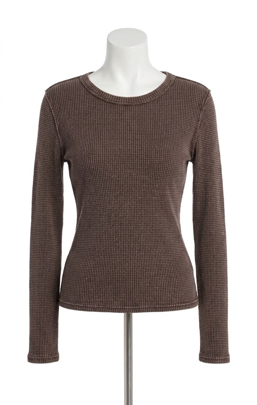 NEW Z SUPPLY arlet mini thermal top in chocolate